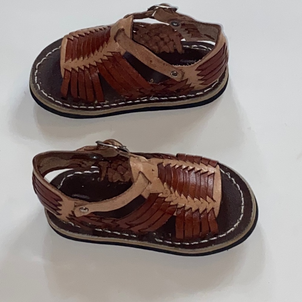 Leather huarache sandals baby/toddler